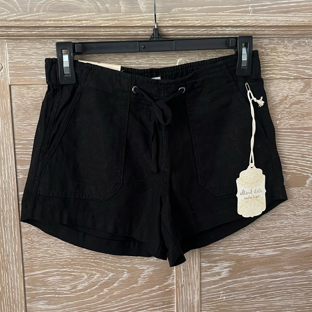 Altar’d State black linen shorts size XS